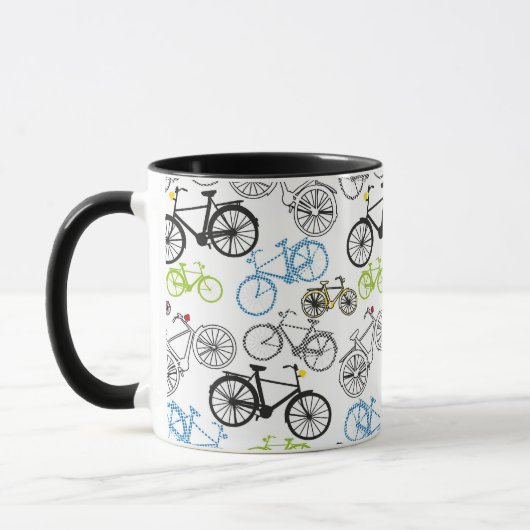 Retro Bicycle Bike Patroon Mok (Links)