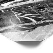 Retro Bicycle in de stad Florence, Italië Foto Afdruk (Hoek)