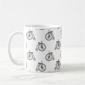 Retro Bicycle - Pattern Koffiemok (Links)