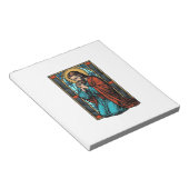 Retro Biddende Religieuze Figuur Vector T-shirt De Notitieblok (Schuin)