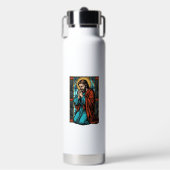 Retro Biddende Religieuze Figuur Vector T-shirt De Waterfles (Voorkant)