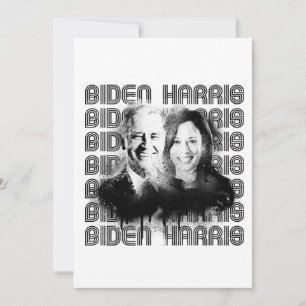 Retro Biden Harris Pride Feestdagenkaart