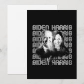Retro Biden Harris Pride Feestdagenkaart (Voorkant / Achterkant)