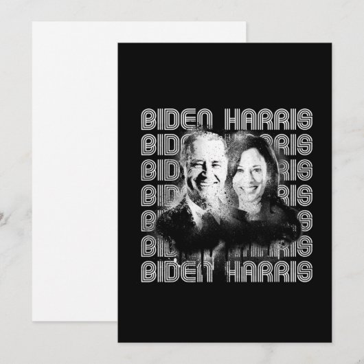 Retro Biden Harris Pride Feestdagenkaart (Voorkant / Achterkant)