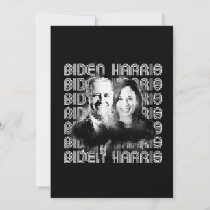 Retro Biden Harris Pride Feestdagenkaart