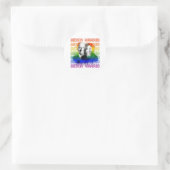 Retro Biden Harris Pride Ronde Sticker (Tas)