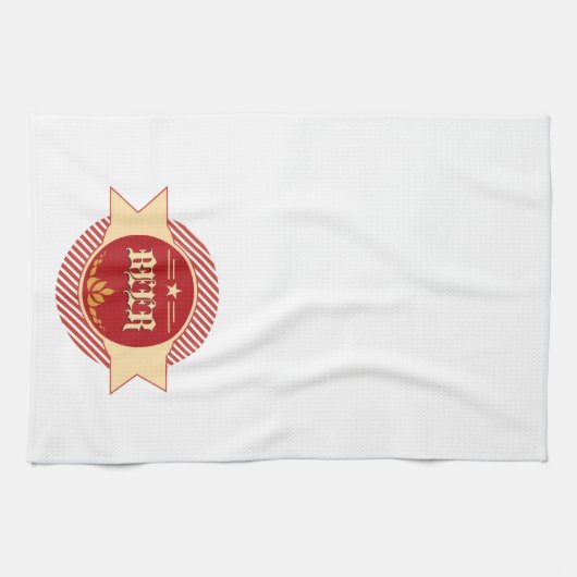 Retro Bier Logo Bar Handdoeken (Horizontaal)