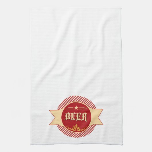 Retro Bier Logo Bar Handdoeken (Verticaal)