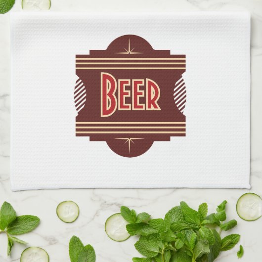 Retro Bier Logo Bar Handdoeken (Gevouwen)