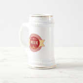 Retro Bier Logo Stein Bierpul (Voorkant links)