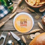 Retro Bier Proeverij Partij Ronde Kartonnen Onderzetter<br><div class="desc">Retro bier-proeverij partij onderzetter aanpasbaar aan uw event specificaties.</div>