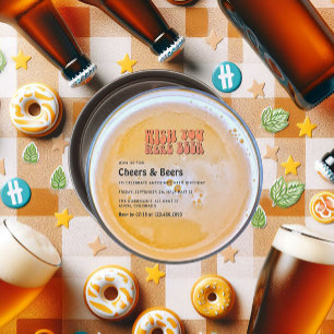 Retro Bier thema Verjaardagsfeest Kaart