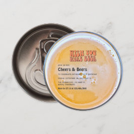 Retro Bier thema Verjaardagsfeest Kaart