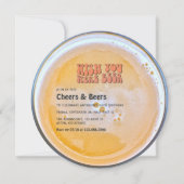 Retro Bier thema Verjaardagsfeest Kaart (Voorkant)