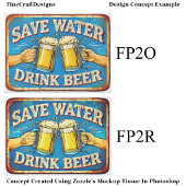 Retro bierliefhebber distressed bord FP2O decoupag Tissuepapier