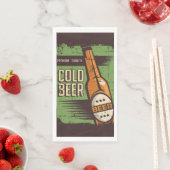 Retro bierliefhebbers feest Papier Servet (Insitu)