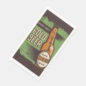 Retro bierliefhebbers feest Papier Servet (Hoek)