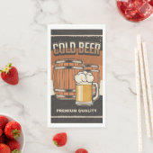 Retro bierliefhebbers feest servet (Insitu)