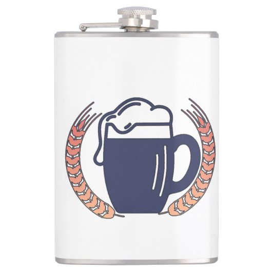 Retro Biermok Heupfles (Voorkant)