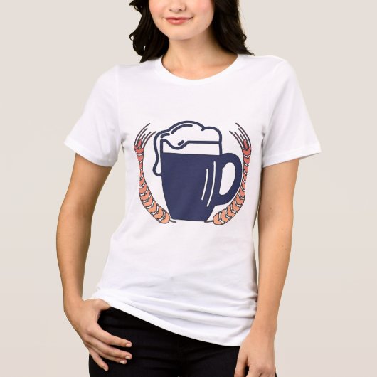 Retro Biermok Tri-Blend Shirt (Voorkant)