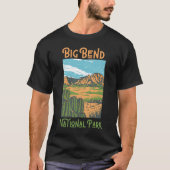 Retro Big Bend National Park  Texas T-shirt (Voorkant)