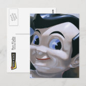 Retro Big Boy die Briefkaart schildert (Voorkant / Achterkant)
