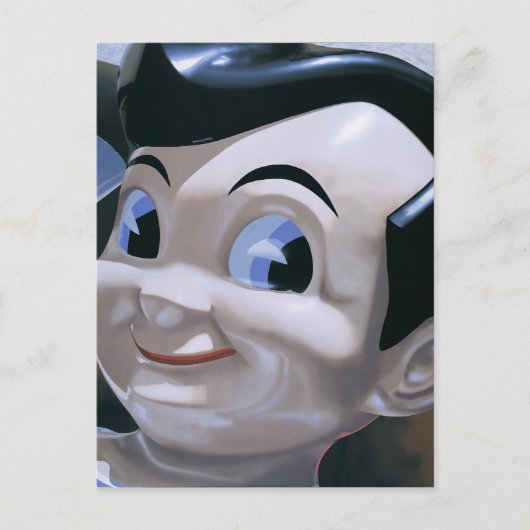 Retro Big Boy die Briefkaart schildert (Voorkant)