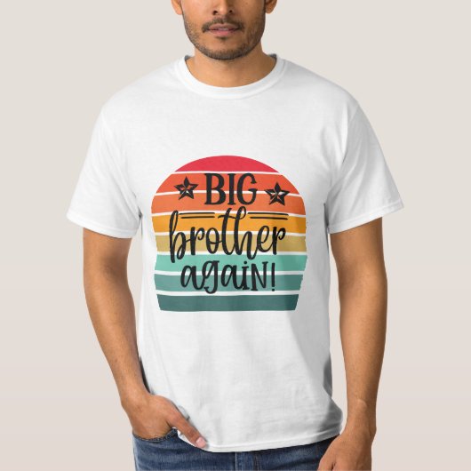 Retro Big broer opnieuw T-shirt (Voorkant)