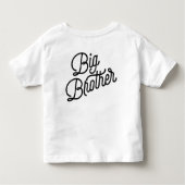Retro Big Brother Black Typografie Kinder Shirts (Achterkant)