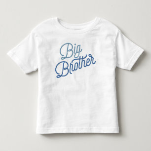 Retro Big Brother Colorful Blue Kinder Shirts