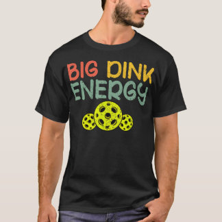 Retro Big Dink Energie Pickleball Grappige Pickle T-shirt