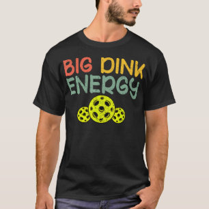 Retro Big Dink Energie Pickleball Grappige Pickle T-shirt