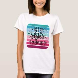 Retro Big Sister opnieuw T-shirt