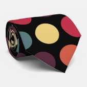 Retro Big Stippen Party stropdas (Opgerold)