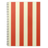 Retro Big Striped Spiral Notitieboek (Voorkant)