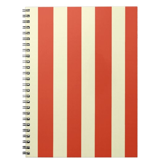Retro Big Striped Spiral Notitieboek (Voorkant)