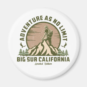 Retro Big Sur Hike Sunset T-shirt Magneet