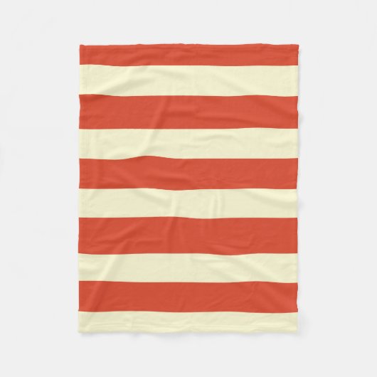 Retro Big Top Striped Fleece Blanket (Voorkant)