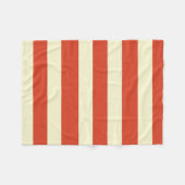 Retro Big Top Striped Fleece Blanket Deken (Voorkant (Horizontaal))