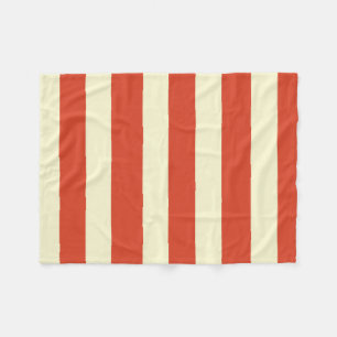 Retro Big Top Striped Fleece Blanket Deken
