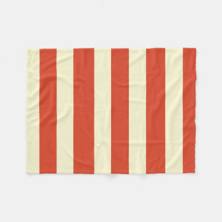 Retro Big Top Striped Fleece Blanket Deken