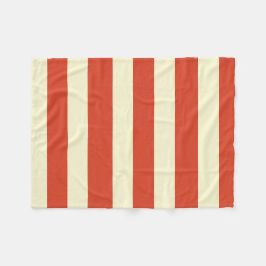 Retro Big Top Striped Fleece Blanket Deken (Voorkant (Horizontaal))