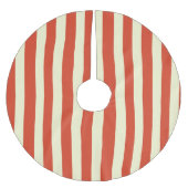Retro Big Top Striped kerstboomrok Kerstboom Rok (Voorkant)