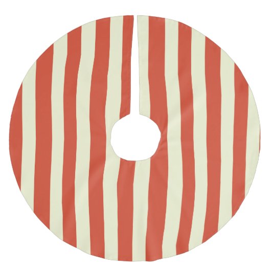Retro Big Top Striped kerstboomrok Kerstboom Rok (Voorkant)
