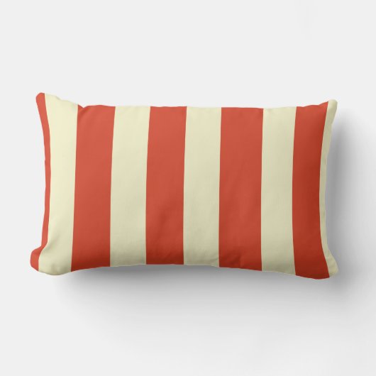 Retro Big Top Striped Lumbar Pillow Kussen (Voorkant)