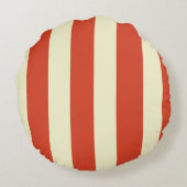 Retro Big Top Striped Round Pillow Rond Kussen (Achterkant)