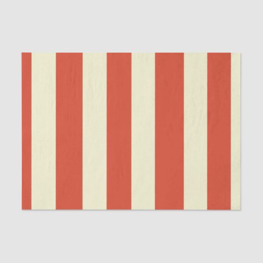 Retro Big Top Striped Tissue Paper Tissuepapier (Voorkant)