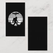 Retro Bigfoot Alien Abduction Ufo Fan Visitekaartje (Voorkant / Achterkant)