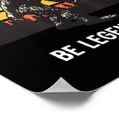 Retro Bigfoot Be Legendary Motivational  Poster (Hoek)