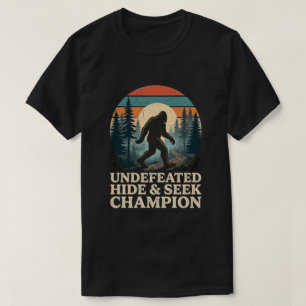 Retro Bigfoot Berg Wandelen overdag T-shirt